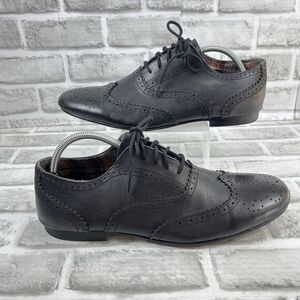 Bed Stu Cobbler Series Men's Size 10.5 Black Leather Wingtip Oxford Shoes
